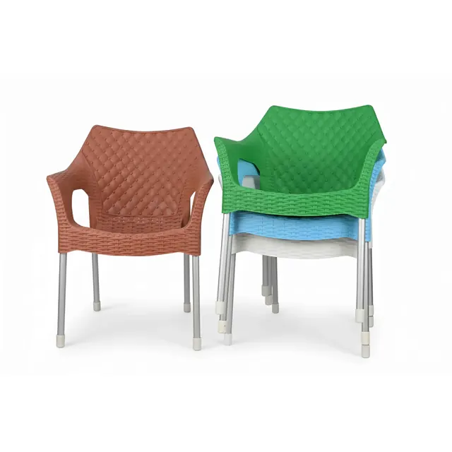Fauteuil effet rotin